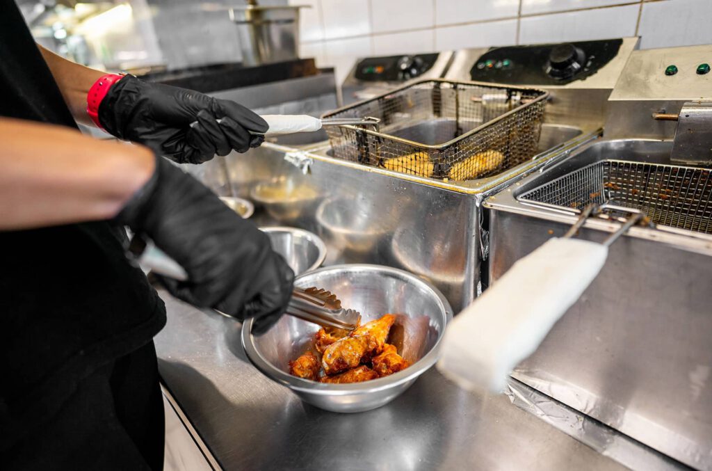 fried food cooked with oil